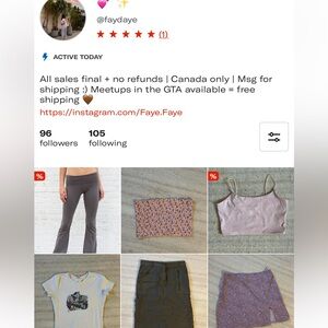 MORE ACTIVE ON DEPOP AND FB MARKETPLACE